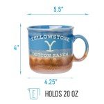 Funny Yellowstone Dutton Ranch Glazed Camper Mug 20oz