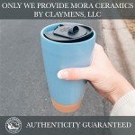 Dusty Blue Insulated Travel Coffee Mug 14 oz