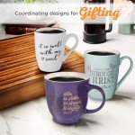 Purple Sunflower Mug with Inspirational Bible Verse