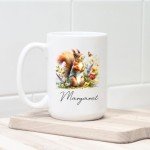 Personalized Squirrel Coffee Mug for Animal Lovers