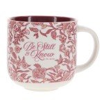 Be Still & Know Floral Coffee Mug - 15 oz