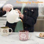 Be Still & Know Floral Coffee Mug - 15 oz