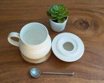 Cozy Cottagecore Coffee Mug with Lid