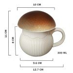 Cozy Cottagecore Coffee Mug with Lid