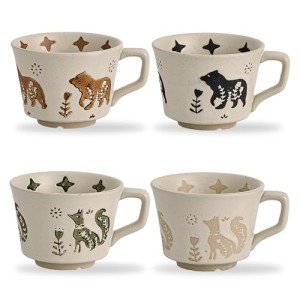 Quirky Animal Coffee Mugs - Set of 4