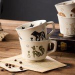 Quirky Animal Coffee Mugs - Set of 4