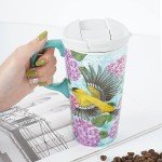 Hummingbird Funny Ceramic Coffee Mug - 17oz