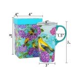 Hummingbird Funny Ceramic Coffee Mug - 17oz