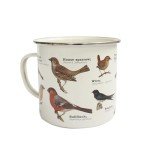Funny Birds Enamel Mug - Garden Vibes