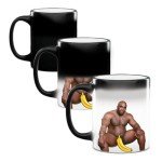 Funny Heat Reveal Mug Hilarious Adult Gag Gift Barry Woods Figure Appears When Hot Novelty Coffee Mug, White Elephant, Office Prank, Stocking Stuffer, Birthday or Christmas Joke Gift (11oz)