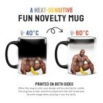 Funny Heat Reveal Mug Hilarious Adult Gag Gift Barry Woods Figure Appears When Hot Novelty Coffee Mug, White Elephant, Office Prank, Stocking Stuffer, Birthday or Christmas Joke Gift (11oz)