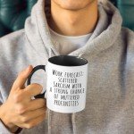 Kraftiful Work Forecast Coffee Mug, Funny Boss Mug, Boss Coworker Employer Bestfriend Gifts, Funny Coworker Birthday Gifts for Him or Her, Sarcastic Gag Going Away Farewell, 11 oz Coffee Cups