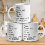 Kraftiful Turns Out This Is My Circus And These Are My Monkeys Mug, Funny Boss Mug, Mothers Day Gifts for Mom from Daughter Son, Ceramic Cups, Best Birthday Gifts for Mom Mother Mama Coworker