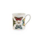 Portmeirion Botanic Garden Harmony 14 oz Tankard Mug, Assorted Butterflies - Fine Earthenware Coffee & Tea Cup, Dishwasher & Microwave Safe - Nature-Inspired for Cottagecore Tableware (White)
