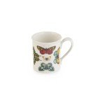 Portmeirion Botanic Garden Harmony 14 oz Tankard Mug, Assorted Butterflies - Fine Earthenware Coffee & Tea Cup, Dishwasher & Microwave Safe - Nature-Inspired for Cottagecore Tableware (White)