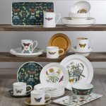 Portmeirion Botanic Garden Harmony 14 oz Tankard Mug, Assorted Butterflies - Fine Earthenware Coffee & Tea Cup, Dishwasher & Microwave Safe - Nature-Inspired for Cottagecore Tableware (White)