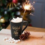 Maustic She Believed She Could So She Did Mug, Graduation Gifts for Her, Coffee Mugs for Women, Congratulations Inspirational Motivational Gifts for Women, Congrats Gifts, 14 Oz Black with Gift Box