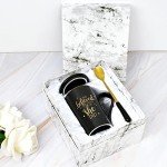 Maustic She Believed She Could So She Did Mug, Graduation Gifts for Her, Coffee Mugs for Women, Congratulations Inspirational Motivational Gifts for Women, Congrats Gifts, 14 Oz Black with Gift Box