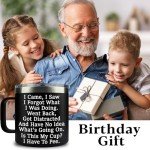 KIKUHE Gag Gifts Funny Adult - I Came I Saw I Forgot Coffee Mug 14oz - Birthday Gifts for Men Grandpa - Funny Sarcastic gifts for Mom Dad Gifts For Christmas, Birthday - Elderly Senior Citizen Gifts
