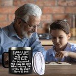 KIKUHE Gag Gifts Funny Adult - I Came I Saw I Forgot Coffee Mug 14oz - Birthday Gifts for Men Grandpa - Funny Sarcastic gifts for Mom Dad Gifts For Christmas, Birthday - Elderly Senior Citizen Gifts