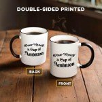 Flaskars Pour Myself a Cup of Ambition - DP Merchandise Office Decor 11 oz Funny Coffee Mugs - Motivation Gifts for Women Self-Love Treats