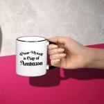Flaskars Pour Myself a Cup of Ambition - DP Merchandise Office Decor 11 oz Funny Coffee Mugs - Motivation Gifts for Women Self-Love Treats