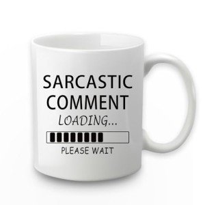 WENSSY Sarcastic Gifts for Men, Sarcastic Comment Loading Mug, Gag Gifts Birthday Christmas White Elephant Gifts for Men Coworker Friends, 11 Ounce