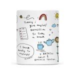 Gossby Mom Affirmation Coffee Mug - Mother's Day, Christmas, Birthday Gift For Mom - Positive Energy Gifts For Women - 11oz White Ceramic Cup