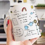 Gossby Mom Affirmation Coffee Mug - Mother's Day, Christmas, Birthday Gift For Mom - Positive Energy Gifts For Women - 11oz White Ceramic Cup