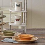 Portmeirion Botanic Garden Harmony 12 oz Embossed Tankard Mug, Blue Amber Butterfly - Fine Earthenware Coffee & Tea Cup, Dishwasher & Microwave Safe - Nature-Inspired for Cottagecore Tableware