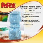 Geeki Tiki Popeye Ceramic Mug | Swee'Pea | 15 Ounces