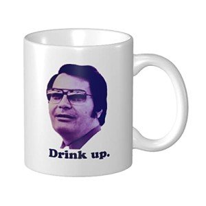 AZKSUN 11oz Ceramic mug,Jim Jones, Drink Up Mug, Serial Killers, Cult Leader Mug, Dark Humor Mug, Funny Coffee Mug
