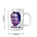 AZKSUN 11oz Ceramic mug,Jim Jones, Drink Up Mug, Serial Killers, Cult Leader Mug, Dark Humor Mug, Funny Coffee Mug