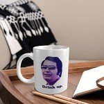AZKSUN 11oz Ceramic mug,Jim Jones, Drink Up Mug, Serial Killers, Cult Leader Mug, Dark Humor Mug, Funny Coffee Mug