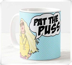 LeeHoomKok - Real Housewives Of Beverly Hills - Erika Jayne - "Pat the Puss" Inspired Coffee Mug Gift, Reality TV, Bravo, Pop Culture, 11oz Ceramic Coffee Novelty Mug/Tea Cup, Mug Gift