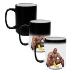 Funny Heat Reveal Mug Hilarious Adult Gag Gift Barry Woods Figure Appears When Hot Novelty Coffee Mug, White Elephant, Office Prank, Stocking Stuffer, Birthday or Christmas Joke Gift (15oz)