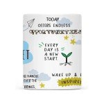 Gossby The Morning Mindset Mug - Inspirational Positive Affirmation Gift for Women, Best Friend, Coworker - Funny Birthday, Gift - Positive Affirmation 11oz Coffee Mug