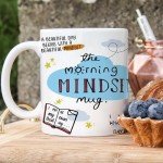 Gossby The Morning Mindset Mug - Inspirational Positive Affirmation Gift for Women, Best Friend, Coworker - Funny Birthday, Gift - Positive Affirmation 11oz Coffee Mug