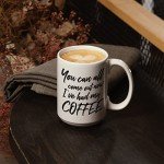 “Come Out Now” Funny Coffee Mug; Cute 15 oz White Ceramic Cup with a Cool Slogan; Great Unique Birthday or Novelty Gift