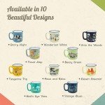 Camp Casual Ceramic Coffee Mug - 15 oz Retro Inspired Camping Mug - for Hot & Cold Drinks - Works as a Tea, Soup, & Coffee Mug - Stylish, Versatile, & Microwaveable Camping Coffee Mugs