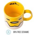 Silver Buffalo Sanrio Gudetama Lazy Egg Ceramic Mug, 20 Ounces