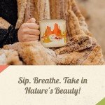 Camp Casual Ceramic Coffee Mug - 15 oz Retro Inspired Camping Mug - for Hot & Cold Drinks - Works as a Tea, Soup, & Coffee Mug - Stylish, Versatile, & Microwaveable Camping Coffee Mugs
