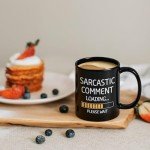 Maustic Funny Mugs for Men, Funny Gifts for Men Women, Sarcastic Gifts for Coworkers Bosses Friends, Sarcastic Comment Loading Coffee Mug, Gift Idea for Christmas, Birthday, Boss Day, 11 Oz Black