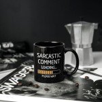 Maustic Funny Mugs for Men, Funny Gifts for Men Women, Sarcastic Gifts for Coworkers Bosses Friends, Sarcastic Comment Loading Coffee Mug, Gift Idea for Christmas, Birthday, Boss Day, 11 Oz Black
