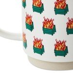 Hallmark Shoebox Funny Dumpster Fire Mug, 16 oz. (Everything's Fine) Gift for Friend, Coworker, Sibling