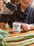 CBTwear It's Ok I'm on 500mg of Fukitol, Funny Inspirational Sarcasm Coffee Mug, Office Desk Decor For Women, Men, Sister, Brother, Friend and Coworker - 11oz