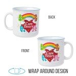 Silver Buffalo Care Bears Featuring Good Luck, Tenderheart, Bedtime, and Cheer Bear Rainbow Heart Ceramic Camper Mug, 20 Ounces