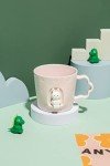 DIHOclub Rabbit Ceramic Cup Window Animals Mug Cute Cartoon Handmade Figurine Mugs,Holiday and Birthday Gift for Daughter,Son,Kids,9 OZ (Pink)