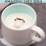 luckyse Animal Ceramic Mug – Cow Mugs – Coffee Cups, Best Christmas or Birthday Gifts for Kids, Friends or Girlfriend - Coffee or Tea Mug