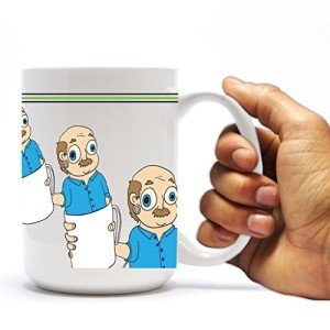 VictoryStore Ceramic Mugs - Mugman, Pop Culture Coffee Mug, 15 ounces